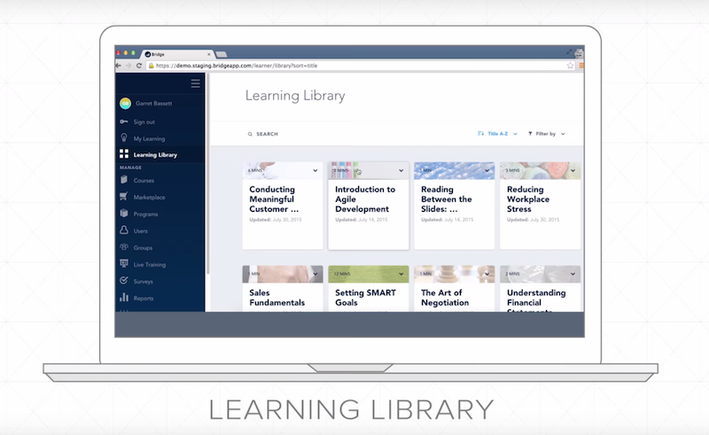 bridge lms learning library